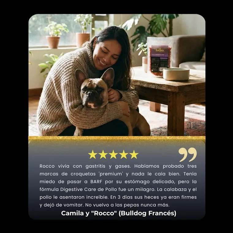 Camila y "Rocco" (Bulldog Franc&eacute;s)