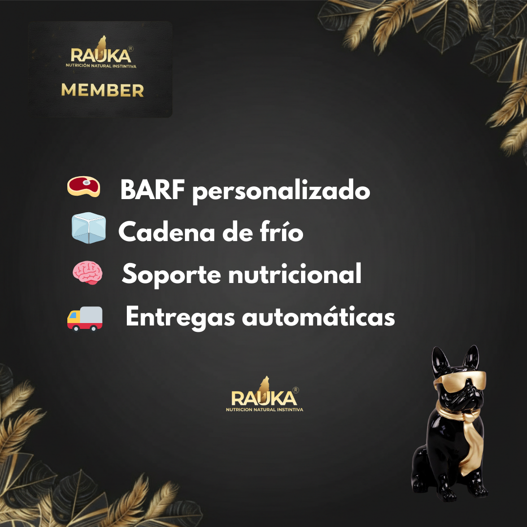 Membresía de Nutrición BARF RAUKA - Rauka