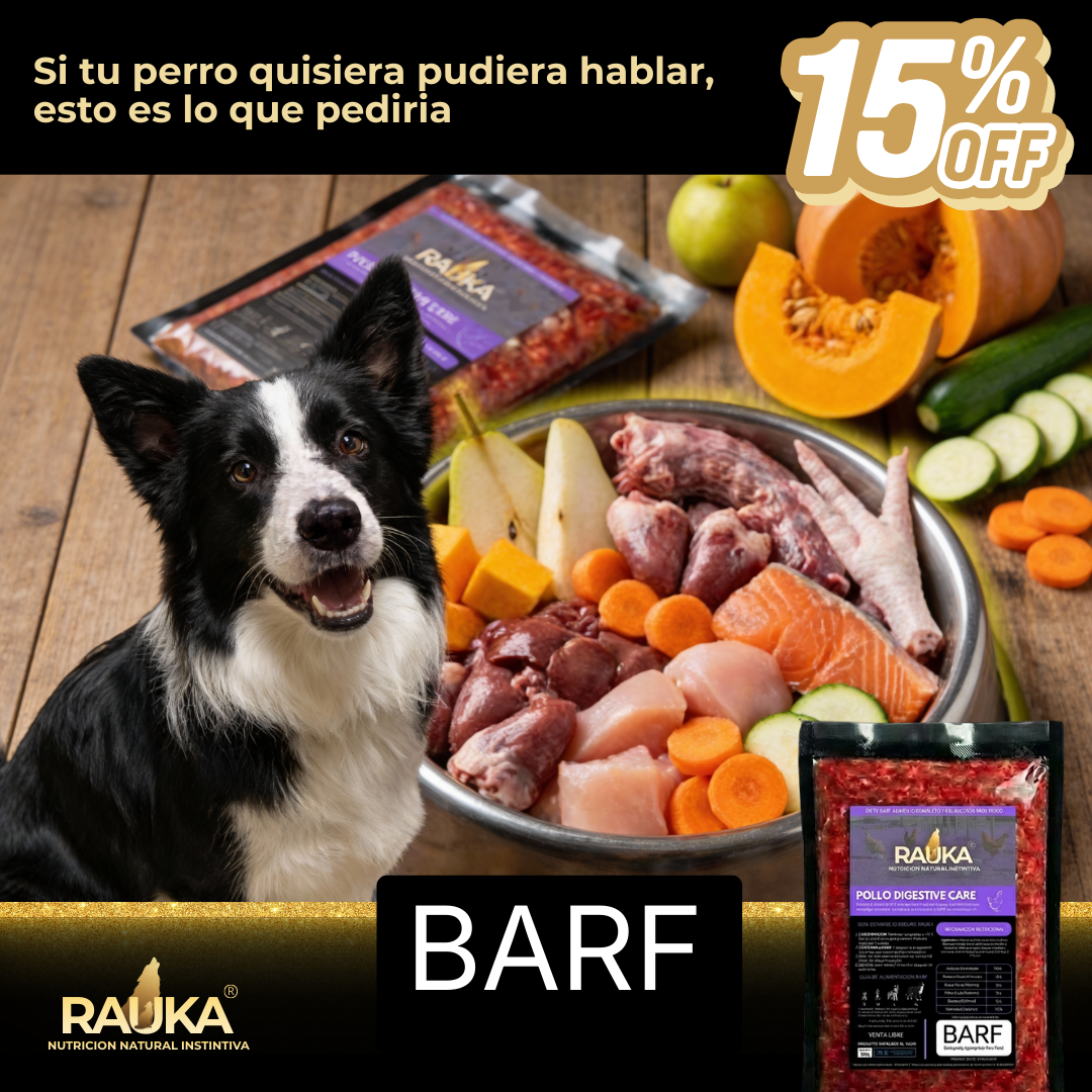 Dieta Barf Pollo Digestive Care Pack 1 Libra - Rauka