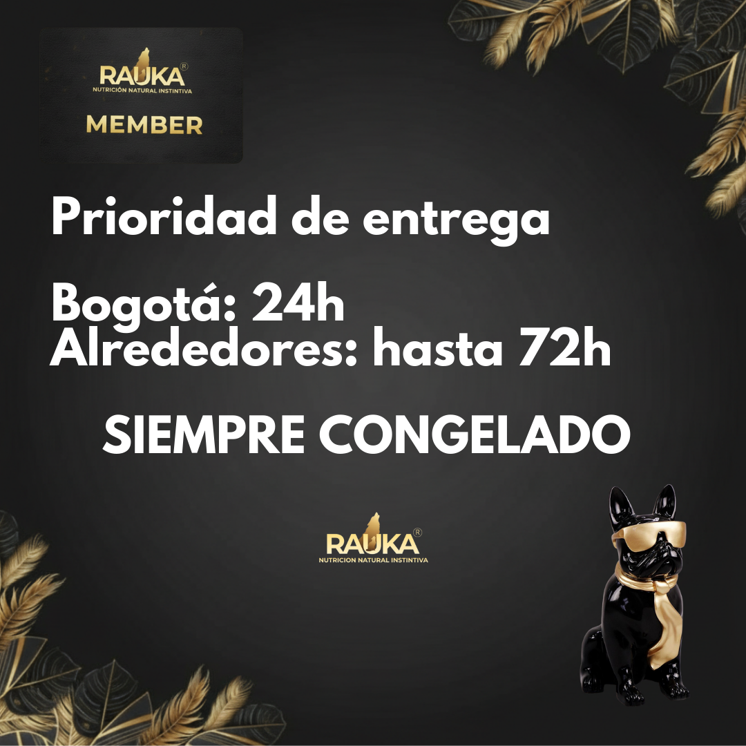 Membresía de Nutrición BARF RAUKA - Rauka