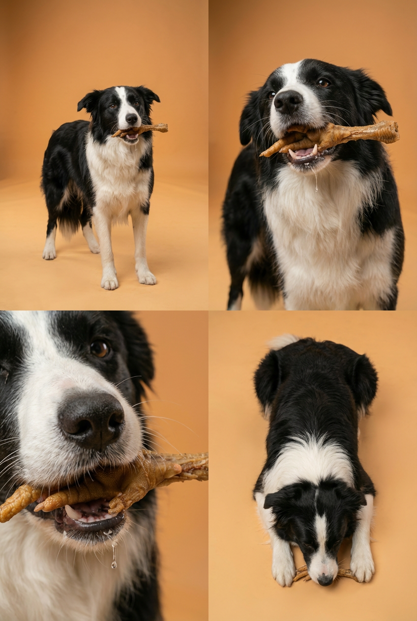 Snack Patas de Pollo Deshidratadas - Colágeno Natural y Limpieza Dental (120g) - Rauka