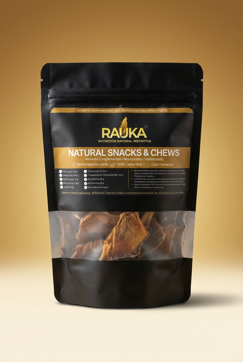 Mix Carnitas (Res & Pollo) - Snack Funcional con Taurina y Hierro (78% Proteína) - Rauka