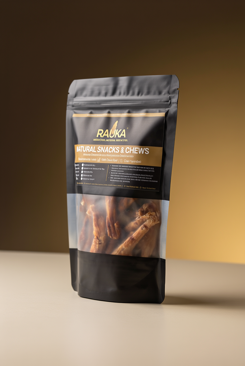 Snack Patas de Pollo Deshidratadas - Colágeno Natural y Limpieza Dental (120g) - Rauka