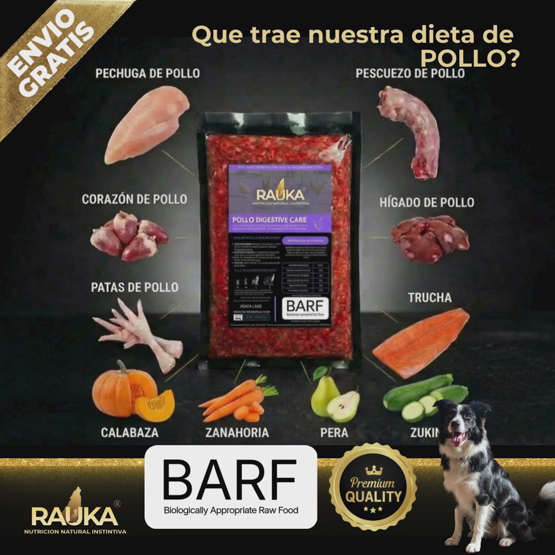 Dieta Barf Pollo Digestive Care Pack 1 Libra